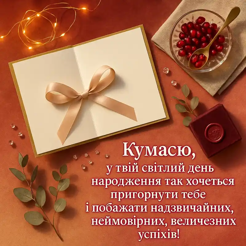 Привітання для куми