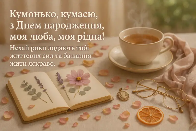 Привітання для куми