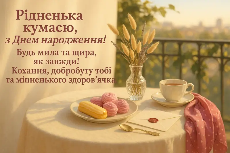 Привітання для куми