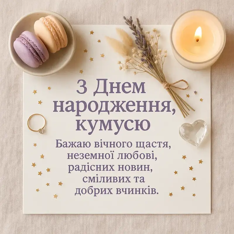 Привітання для куми
