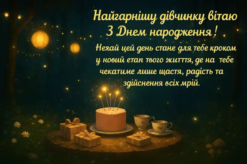 Привітання з днем народження дівчинці