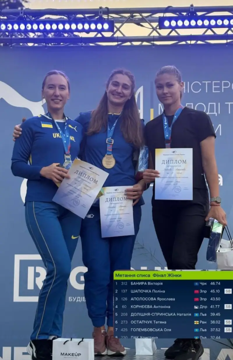 Черкаські легкоатлети вибороли вісім медалей на чемпіонаті України